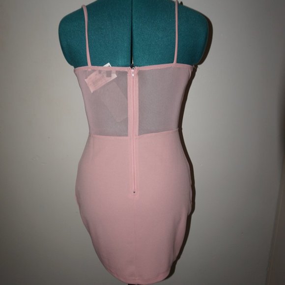 Pink Bodycon Dress - Picture 3 of 5